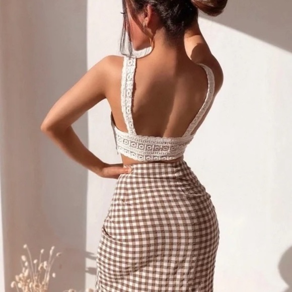 ZARA Gingham wrap skirt NWT - Picture 5 of 12